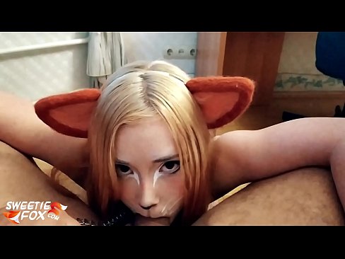 ❤️ Kitsune фурӯ дик ва кончаҳои дар даҳони вай ❤️ Шлюсҳо дар мо ❌️